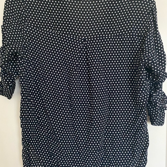 Black and white polka dot blouse - Picture 2 of 2